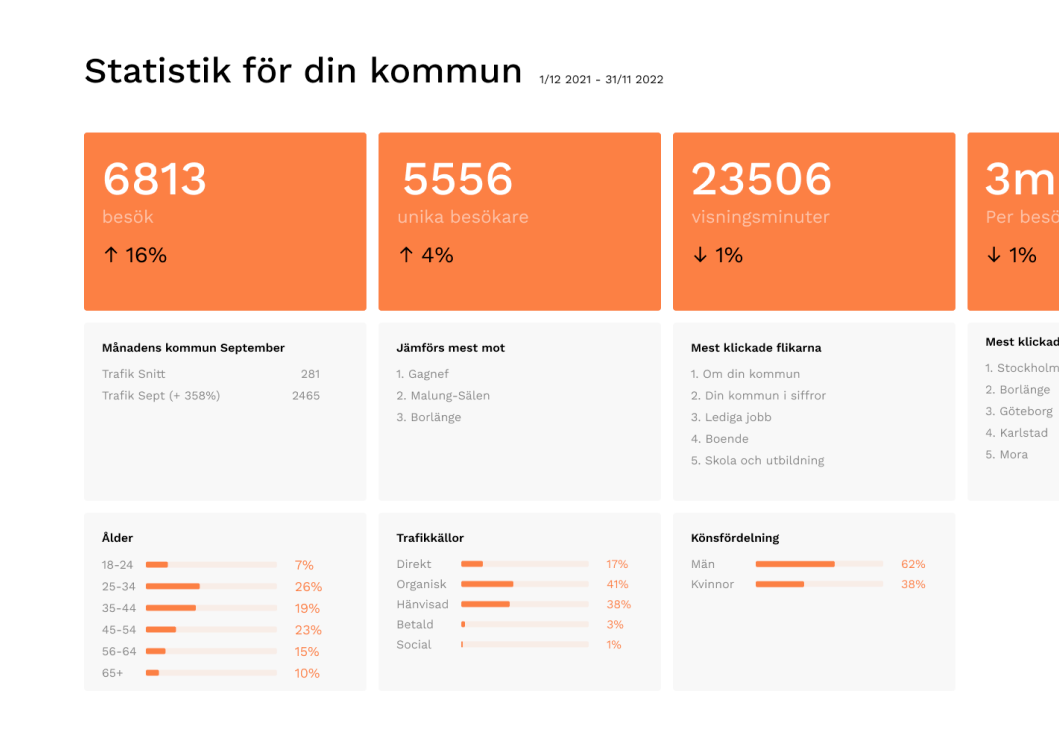 Exempel på statistikrapport